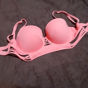 Victoria secret hot pink strappy bathing suit top